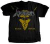 VENOM cd cvr Серебристый и Золотой BLACK METAL Официальная Футболка 2XL Новая Добро пожаловать на войну Унисекс Футболка