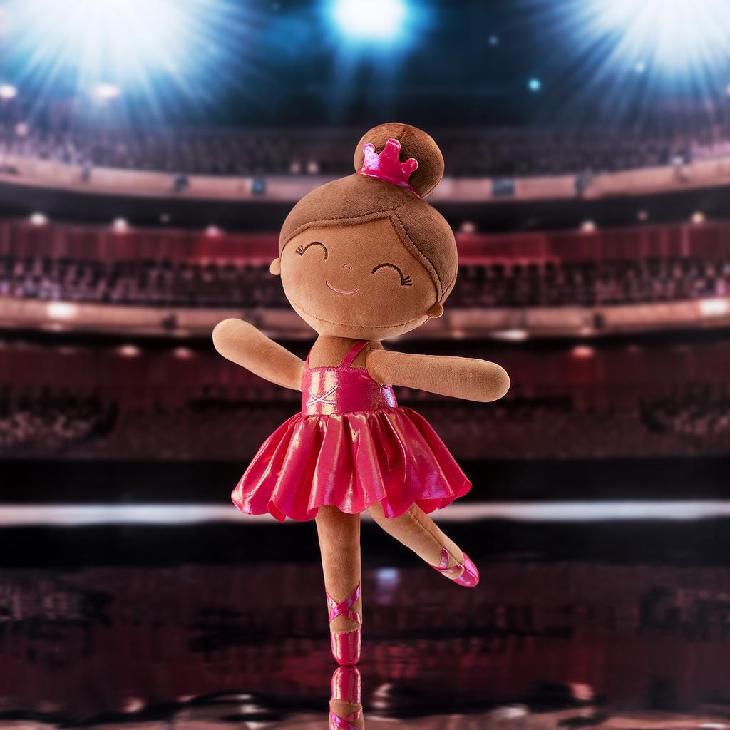 Soft Baby Doll Symphony Mist Gold Ballerina Girl Dream Girl Doll Children Cloth Toy Birthday Gift Rose Red