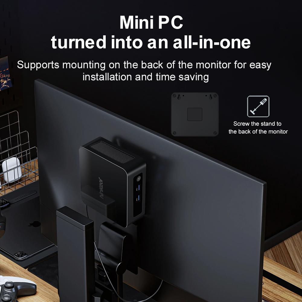 Ninkear MINI PC N13 Intel 13th i5-1340P до 4,6 ГГц 16 ГБ DDR4 + 1 ТБ SSD wifi6 12C16T Поддержка 4K 3 дисплея Компьютер