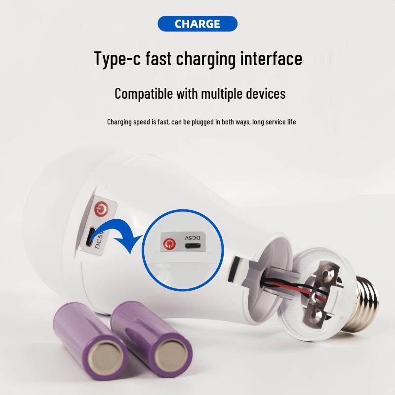 Wireless TYPE-C Emergency Light for Home & Outdoor Camping
