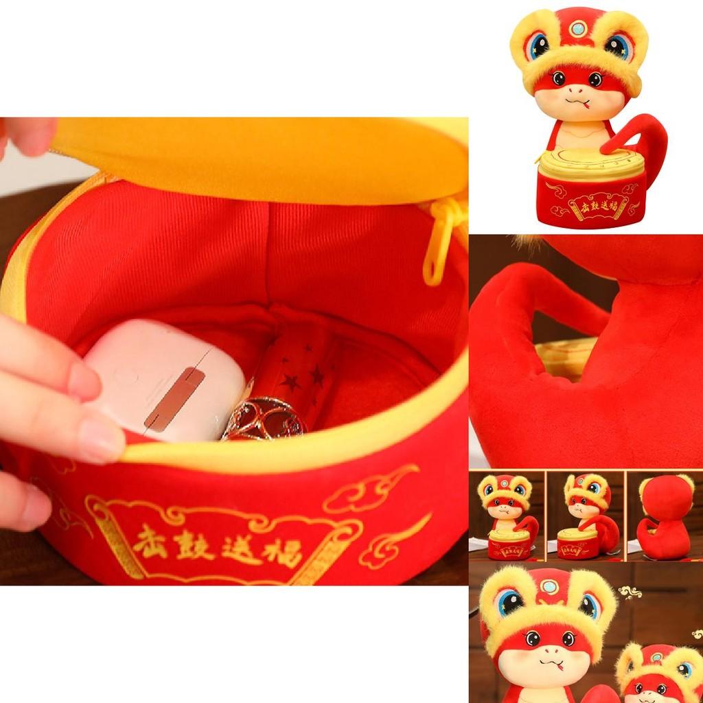 Adorable Plush Snake Doll Soft Pp Cotton Year Of The Snake Zodiac Gift For Kids