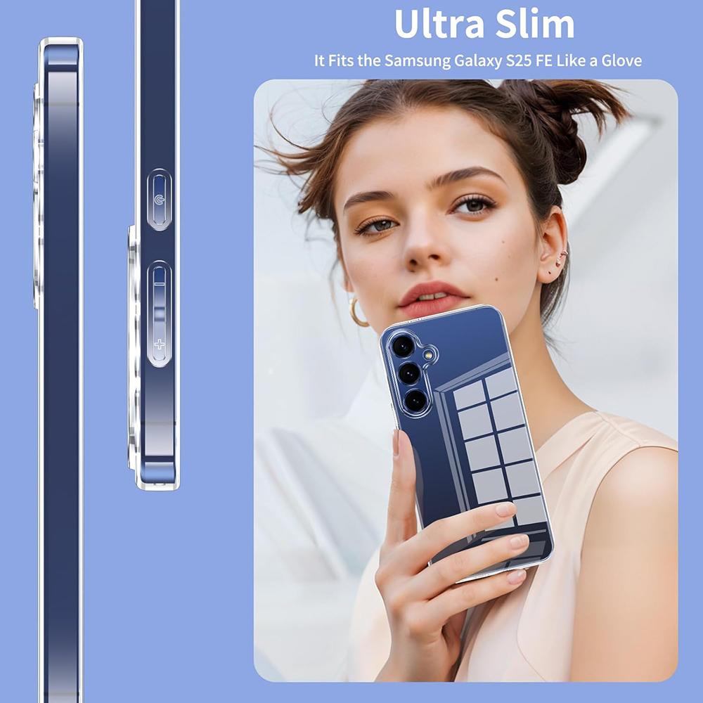 Ультратонкий прозрачный мягкий силиконовый чехол для Samsung Galaxy S25 Edge S24 S23 FE Ultra Plus 5G, прозрачный противоударный чехол