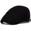 Classic Solid Color Men's Casual Berets Fashion Vintage Cotton Visor Caps For Men Retro Flat Hats Brand Summer Beret