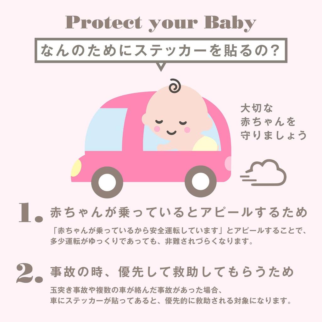 [GoodLovin'Store] Магнитная наклейка Baby Inker для внешнего наклеивания с изображением ребенка (Тип А)