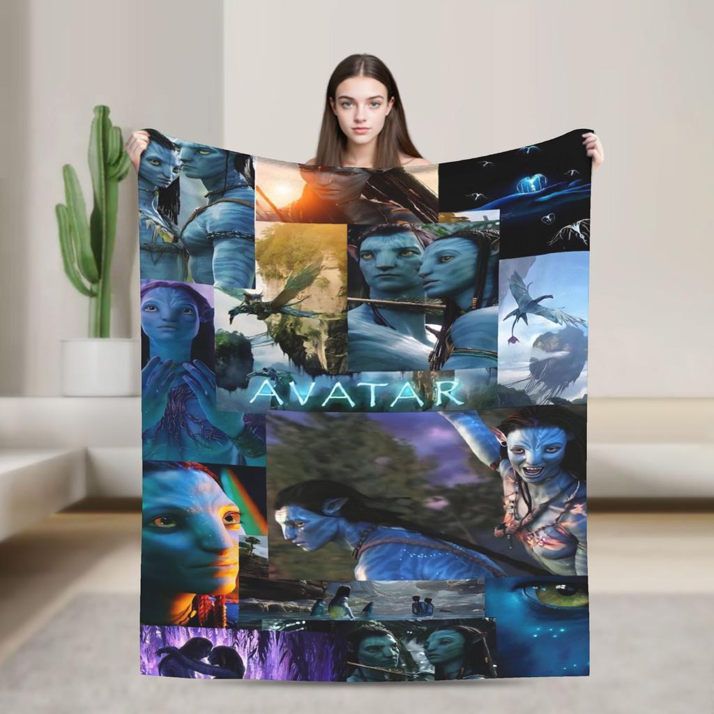 Cartoon Avatar Movie Blanket Fleece Summer Air Conditioning  Multi-function Lightweight Throw Blanket for Bed Car Quilt