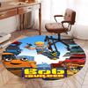 Bob the Builder Printed Round Rug Carpet Chair Rug Area Rug Entryway Doormats,for Office Chair Living Room Bedroom Kitchen Room.