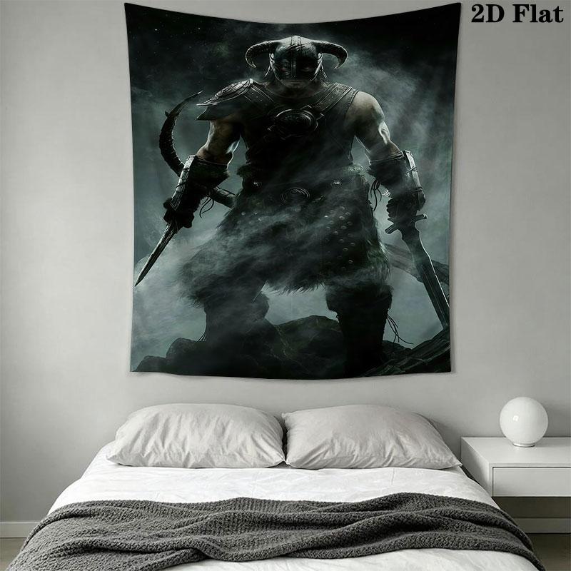 Tamriel Wall Hanging Printed Fabric Blanket Decorative Tapestries for Bedroom Living Room Home Decor