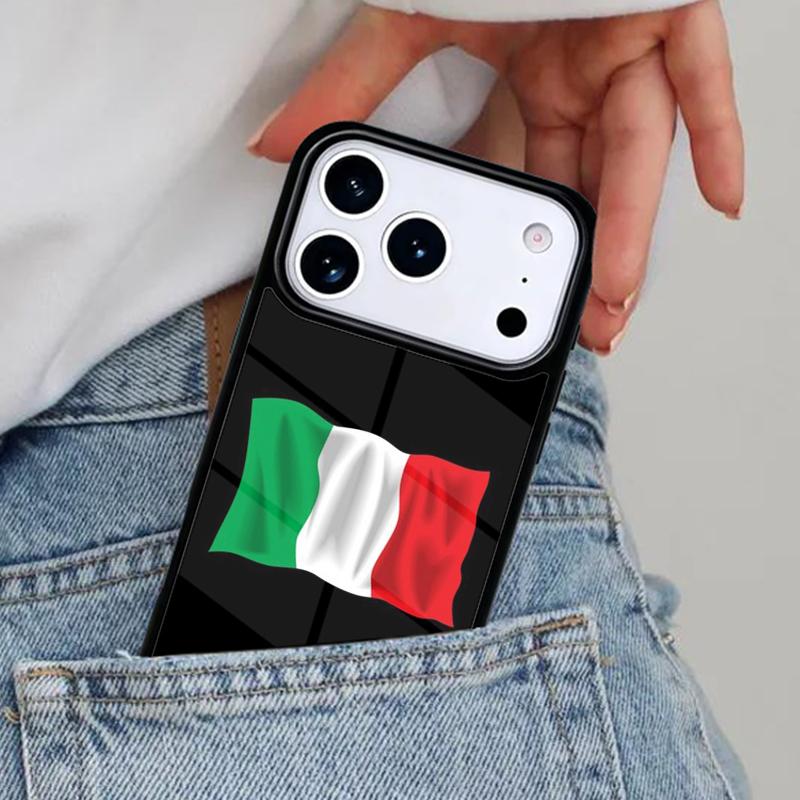 Italy Flag Vintage Italian Phone Case for iPhone 16e 15 14 13 12 17 Pro Max Plus Air 17pro Cover Coque