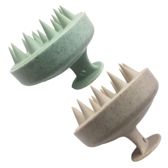 2 шт., массажер для кожи головы, щетка для шампуня со скребком для волос, отшелушивающее средство для обработки кожи головы, перхоть, силиконовый для женщин и мужчин