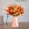 9 шт./компл. Осенний букет искусственных растений, реалистичный искусственный пластиковый эвкалипт, папоротник, Хэллоуин, День благодарения, фестиваль урожая, для помещений и улицы, искусственный лист