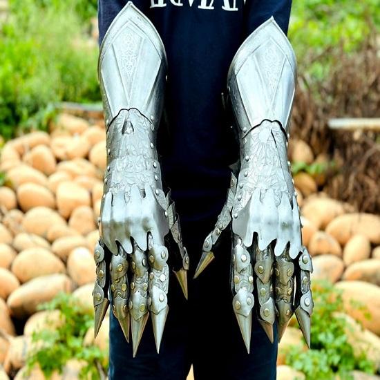 Набор перчаток для гравировки Nazgul, пара перчаток для средневекового рыцаря, лучший костюм на Хэллоуин для ролевой игры, подарок для косплея