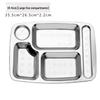 Пятисекционная cafeteria tray из нержавеющей стали 304