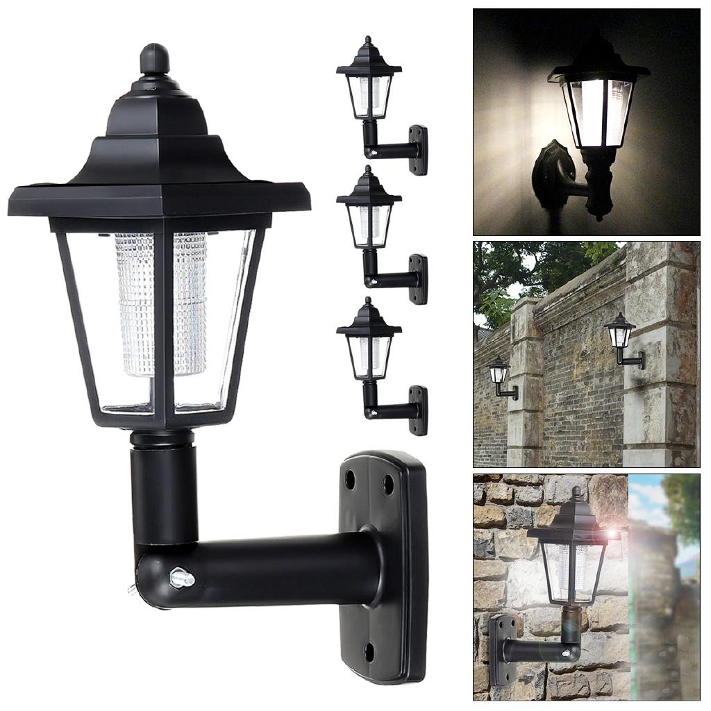 Беспроводные солнечные настенные светильники с одинарной/двойной головкой, уличные водонепроницаемые настенные ночные светильники, ретро-фонарь для сада, патио, двора, новые