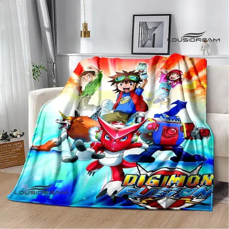 Плед с принтом из мультфильма Digimon Фланелевый Теплые одеяла Мягкое и удобное одеяло постельные принадлежности покрывало Подарок на день рождения