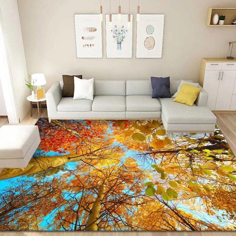 3D Floor Mat Rugs Kitchen Beach Waves Runner Carpet Kitchen Washable Non-slip Living Room Carpet Marine Bath Mat Absorbent