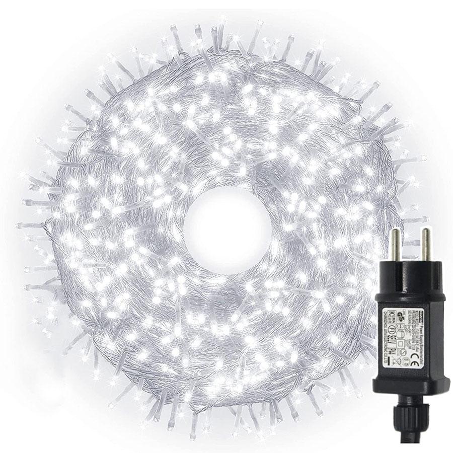 24 В 20 м 50 м 100 м рождественские гирлянды наружные водонепроницаемые сказочные гирлянды рождественские огни для праздничного сада уличного декора