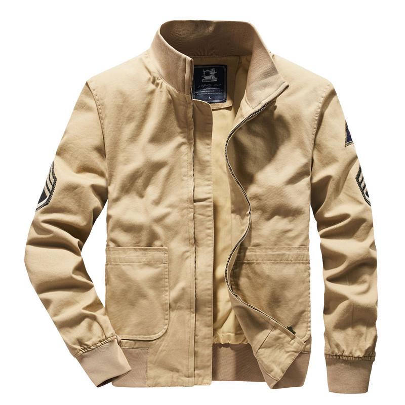 Куртка мужская весна и осень новый стиль красивая повседневная свободная большого размера мужская молодежная верхняя куртка пилот тренд