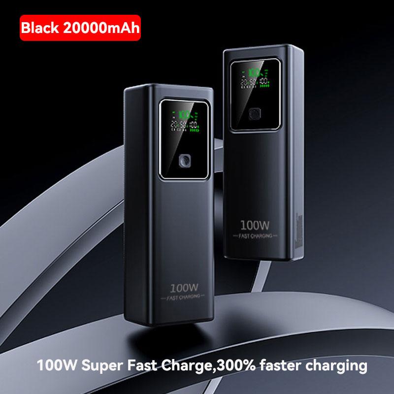VAORLO 100 Вт сверхбыстрая зарядка портативный внешний аккумулятор PD QC 3.0 20000 мАч зарядное устройство внешний аккумулятор для Samsung iPhone Xiaomi