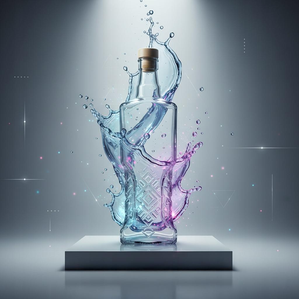 UKRAINKA bottle 500ml with cork Glass bottles for liqueurs Wine Juice 0.5l