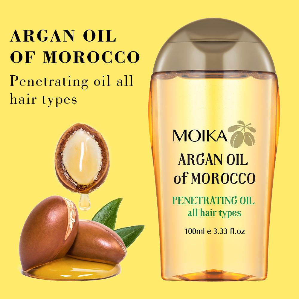 Moroccan Argan Oil Hair Treatment Serum Nourishing Smoothing Essence Deep Repair Dry Frizz