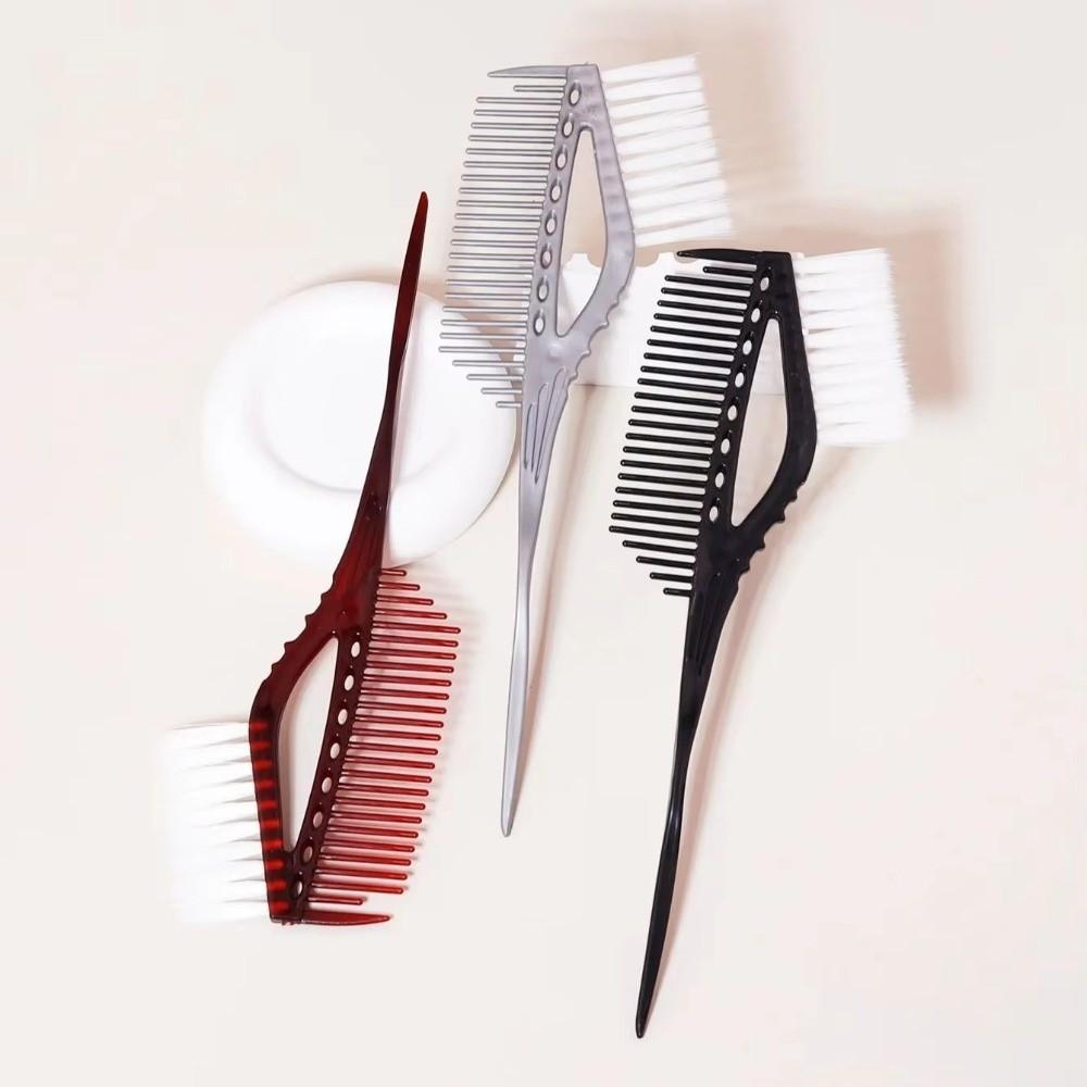 Soft Hair Hair Dye Brush Plastic Hair Salon Supplies Hair Dye Hollow Comb For Home Hairdressing