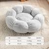 Pet Bed Flower Shaped Plush Round Nest Soft Skin-friendly Velvet Cat Bed Dog Bed Neck Support Cushion Warm Cozy Four Seasons Use