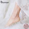 BAMOER Simple Design Star Silver Anklet for Women 925 Sterling Silver Bracelet Jewelry