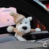 Милая собака, кукла-дворник, персонализированная плюшевая кукла для автомобиля, украшение, креативный подарок, аксессуары для украшения салона автомобиля