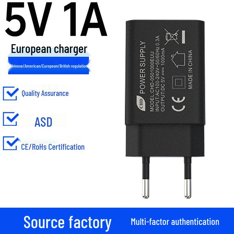 Европейский стандарт USB-зарядное устройство 5V1A - Сертифицировано CE, Высокое качество