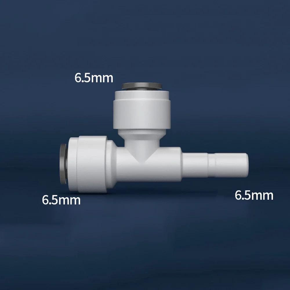 Тройник редукционный 3/8" 1/4" на 3 выхода, пищевой POM, быстроразъемный соединитель для аквариума, системы фильтрации воды RO, системы обратного осмоса