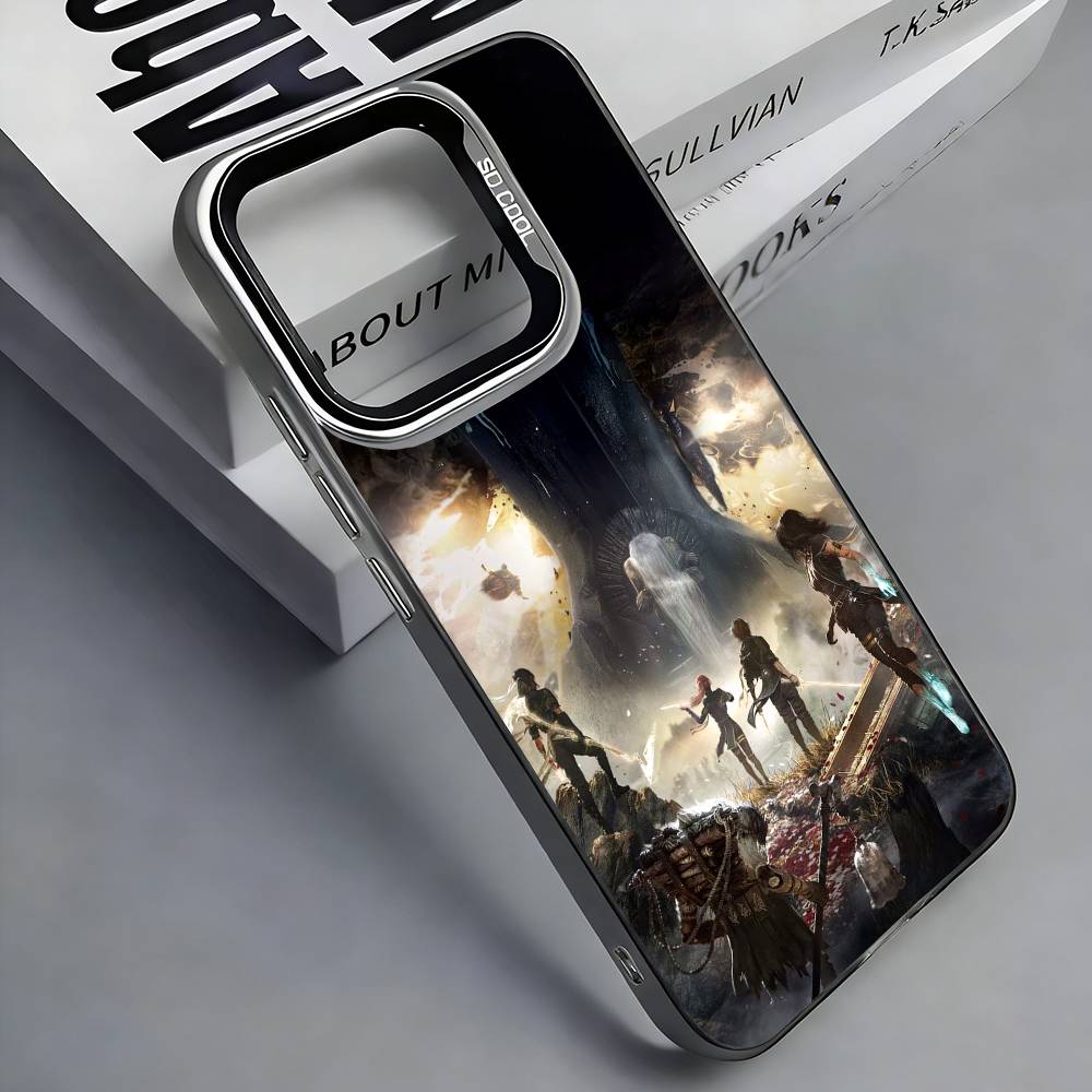 Чехол для телефона C-Clair Obscur Expedition 33 Для iPhone 17, 16, 15, 14, 13, 12, 11 Plus, Pro Max, Цветной Серебристый Funda Чехол
