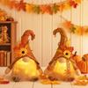 Thanksgiving Autumn Light-Up Maple Leaf Gnome Ornament