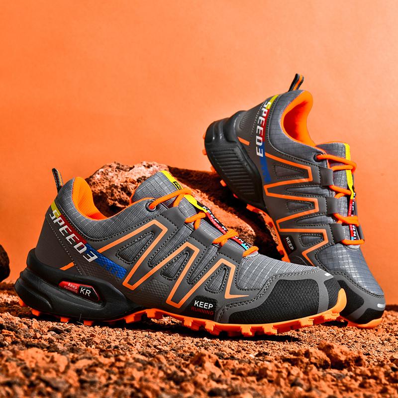 Мужские скальные туфли, уличные нескользящие кроссовки для треккинга, модная удобная спортивная обувь большого размера