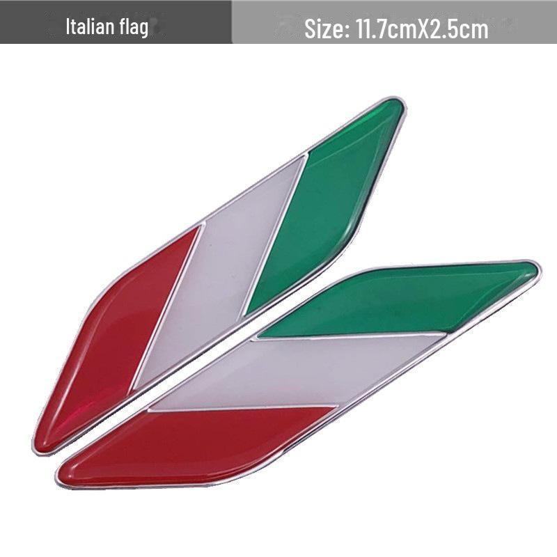 Декоративная металлическая наклейка для крыльев европейского автомобиля - Германия Франция Италия Канада