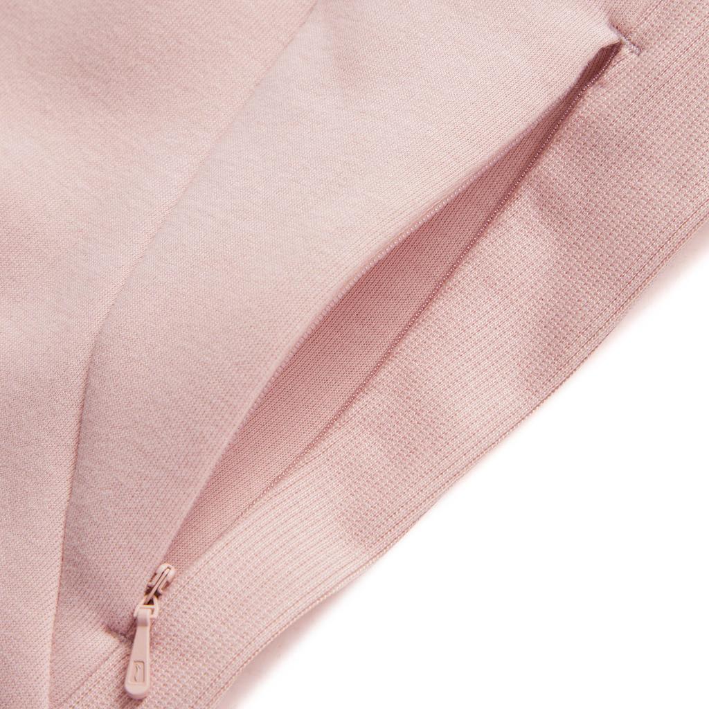 Li-Ning Однотонный кардиган с капюшоном, женский топ, светло-розовый AWDU970-8