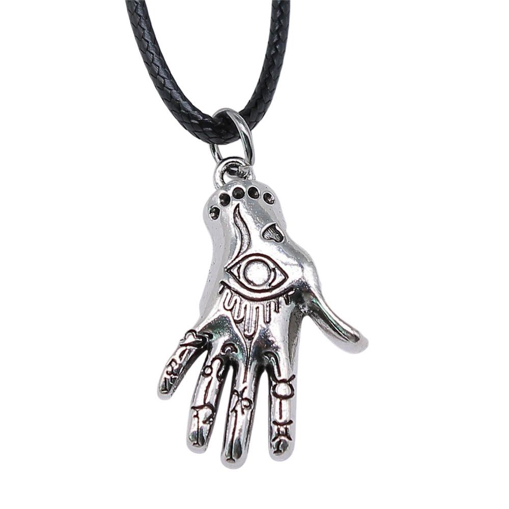 Колье 45 см Кожаная цепочка Большой Глаз Гора Минималистичные ювелирные компоненты QN029