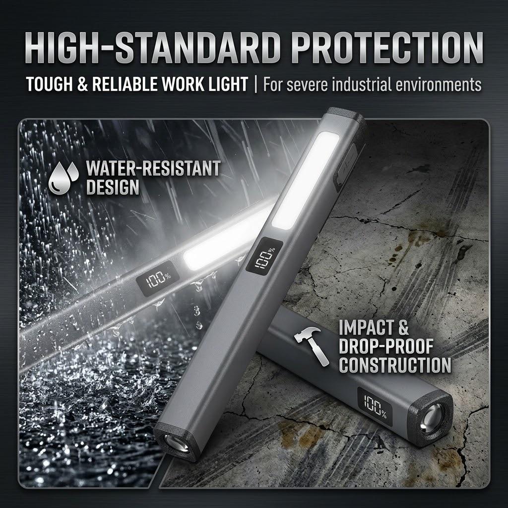 Rechargeable COB LED Pen Flashlight Magnetic Pocket Mini Pen Light for Work Repair Camping Outdoor