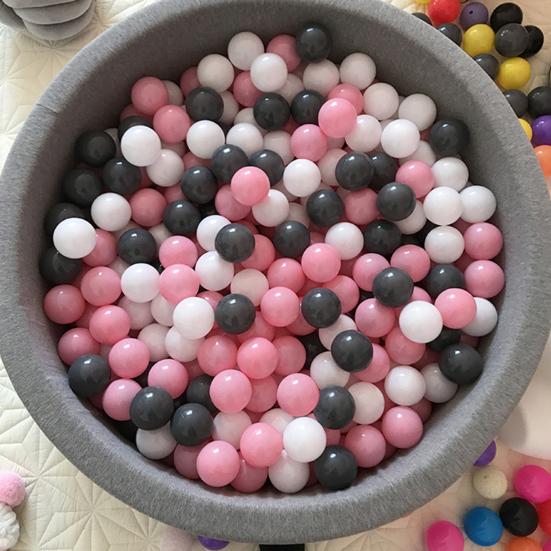 100 шт./компл., 3 цвета, питбол, черный, белый, розовый, утолщенный полиэтилен, устойчивый к раздавливанию, не содержит фталатов BPA, безопасный для использования в помещении и на открытом воздухе для детей