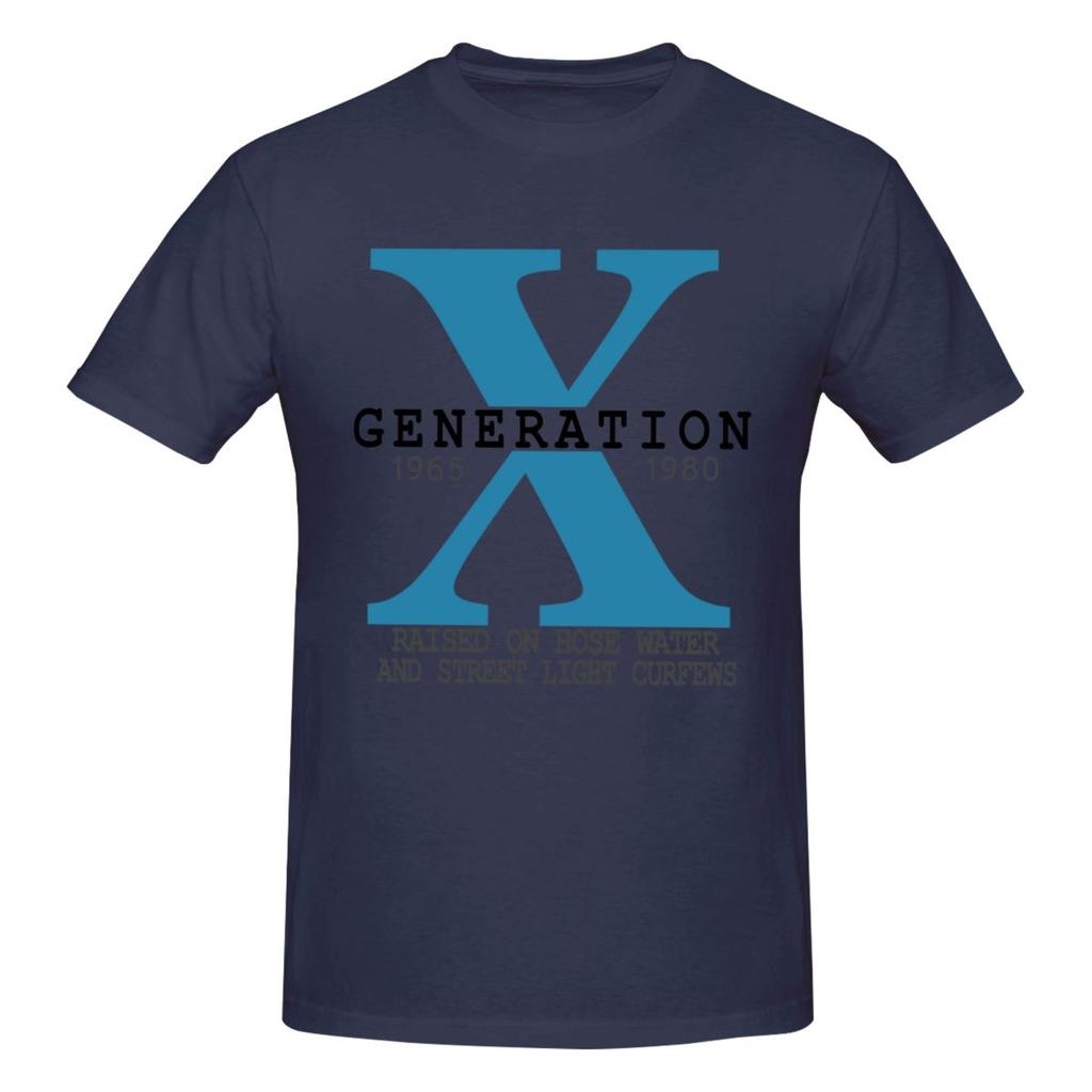 Unisex Gen X Funny T Shirt Streetwear Big Size Cotton Sleeve T Shirt Homme
