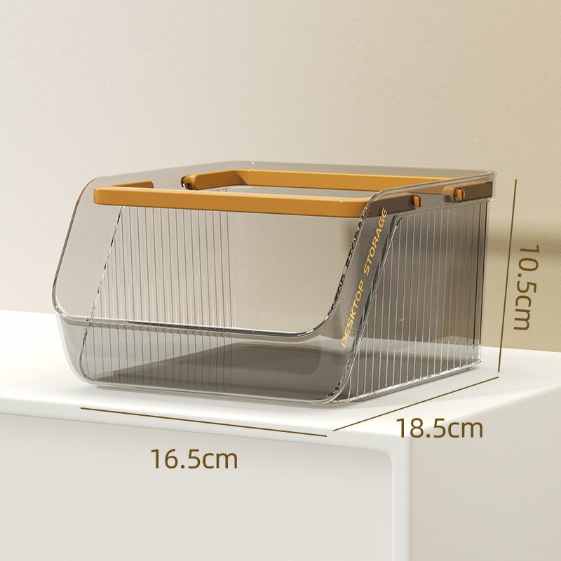 Desktop Portable Storage Box Large Capacity Stackable Storage Basket Snack Sundries Stationery Cosmetics Storage Box