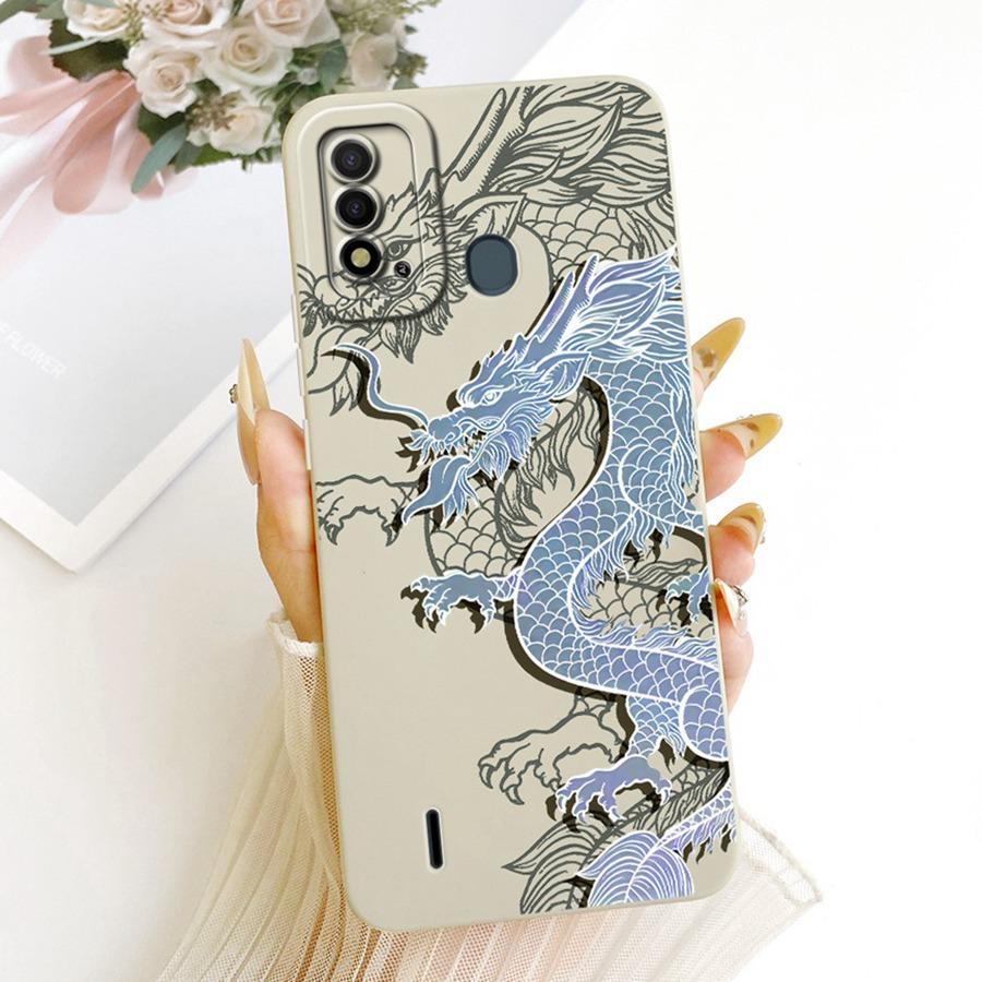 For Itel P37 Pro Vision 2Plus Phone Case Cute Rabbit Liquid Soft Silicone Bumber Shell For Itelp37 Capa Vision2s Back Cover