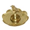 Unique Gold Candle Holder Exquisite Iron Candle Holder Light Luxury Floral Candle Stand  Bedroom
