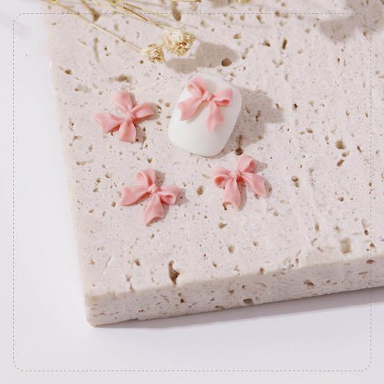 30Pcs Nail Art Decoration Wear Resistant Remove Easily DIY 3D Bowknot Nail Art Butterfly Decoration Parts for Salon