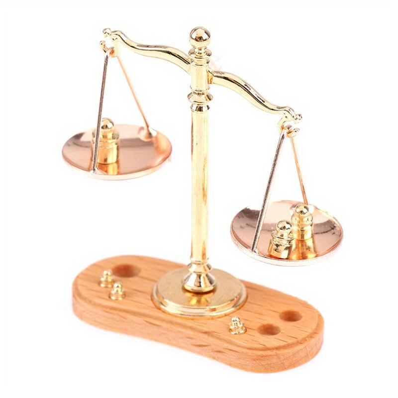 New High Quality 1/12 Doll House Miniature Accessories Mini Balance Scale Model Toy Decorative Accessories
