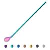 Portable 304 Stainless Steel Straw Spoon Colorful Tea Scoop Reusable Long Handle Straw Spoon Straight Bar Coffee Stirring Drinking Spoon