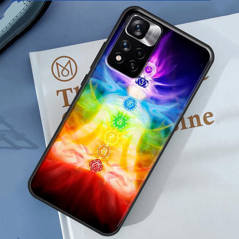 Чехол для йоги с мандалой и чакрами для Xiaomi Redmi Note 13 12 11 9 10 14 Pro 9S 10S 11S 12S Redmi 14C 10C 12C 13C