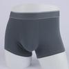 Men's Pure Cotton Antibacterial Boxer Briefs - Breathable, Solid Color, Youth Style