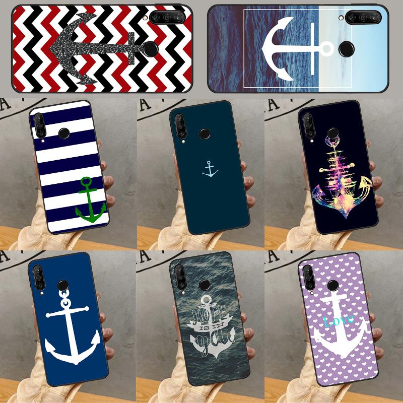 Nautical Anchor Boat Sea For Huawei Nova 12i 12s 11i 8i 7i 9 10 SE Y90 Y60 Y70 Y72 Y61 Y91 P30 P40 Lite P60 Pro Case
