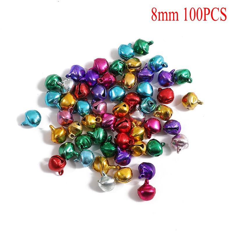 Random Mixed Color Size Cute Jingle Bell for DIY Christmas Party Decorative Accessories