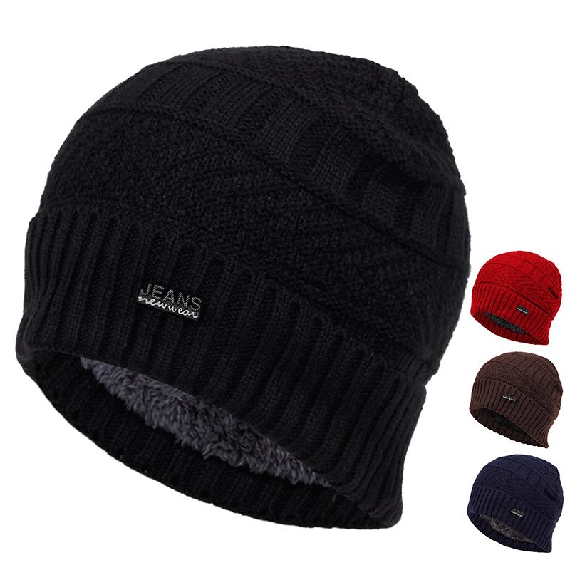 Fashion Wool Hat Autumn and Winter Plus Velvet Thick Warm Hats Hip Hop Outdoor Wild Cap Old Man Cold Caps